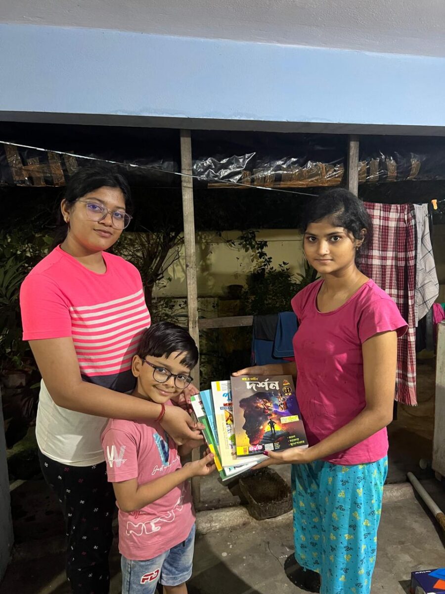Handed over of Books to Ms. Suchitra Das, Class XI, Kasba Balika Vidyalay on 18th October 2024